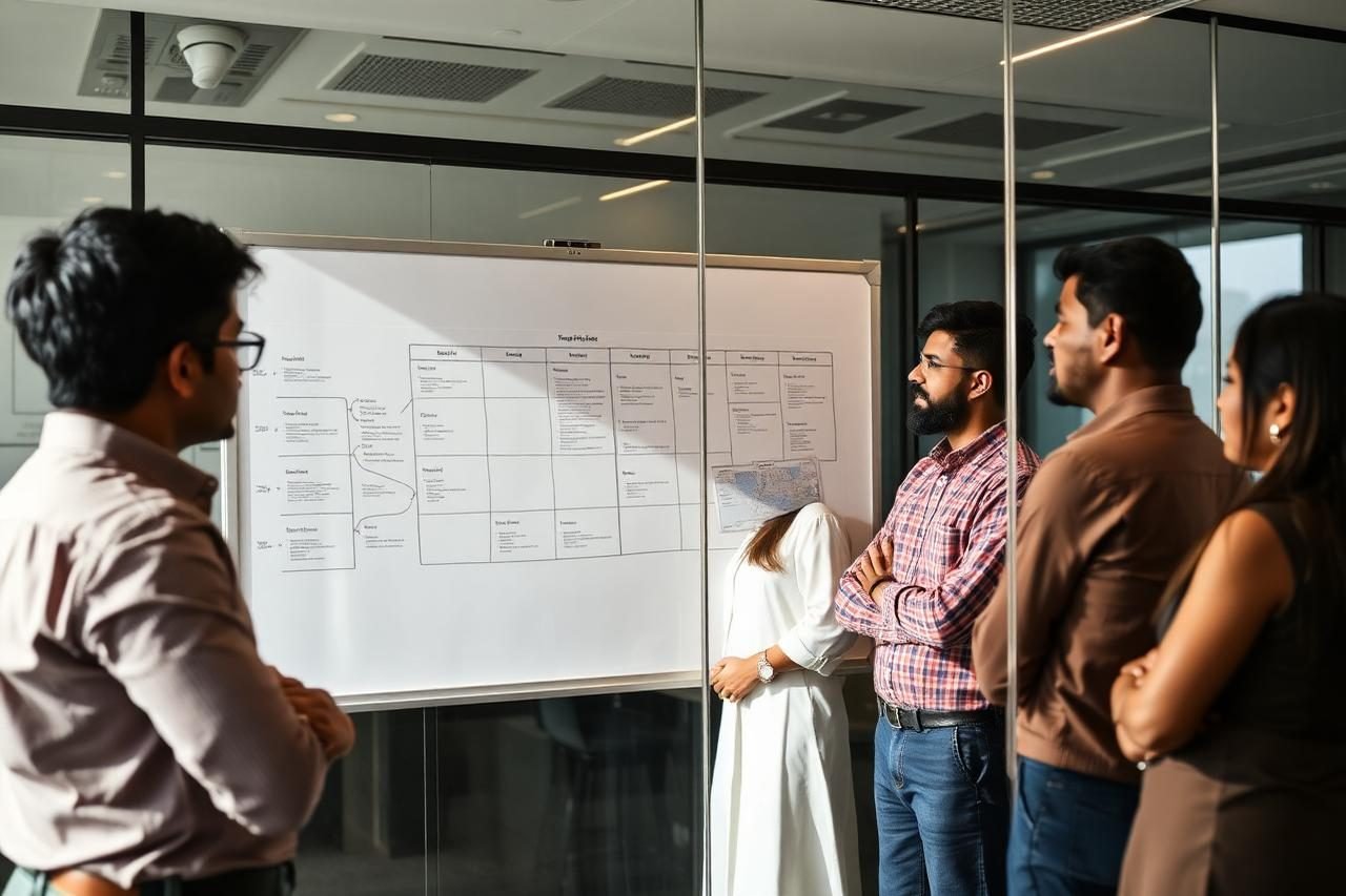 Auromax Technologies engineers collaborating in their Hyderabad office
